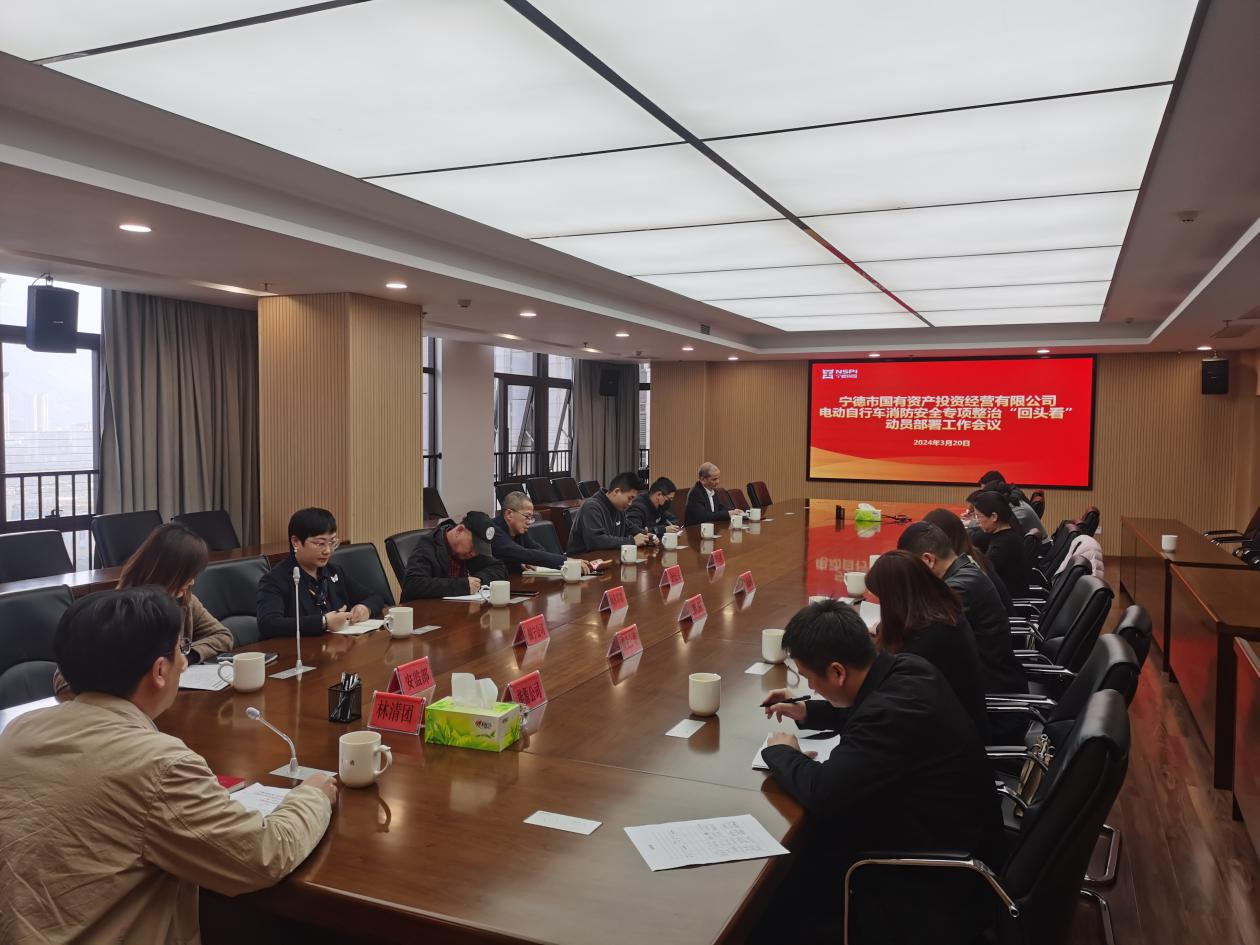 市问鼎国际官网公司召开2024年市问鼎国际官网系统电动自行车消防安全专项整治“回头看”动员部署工作会议