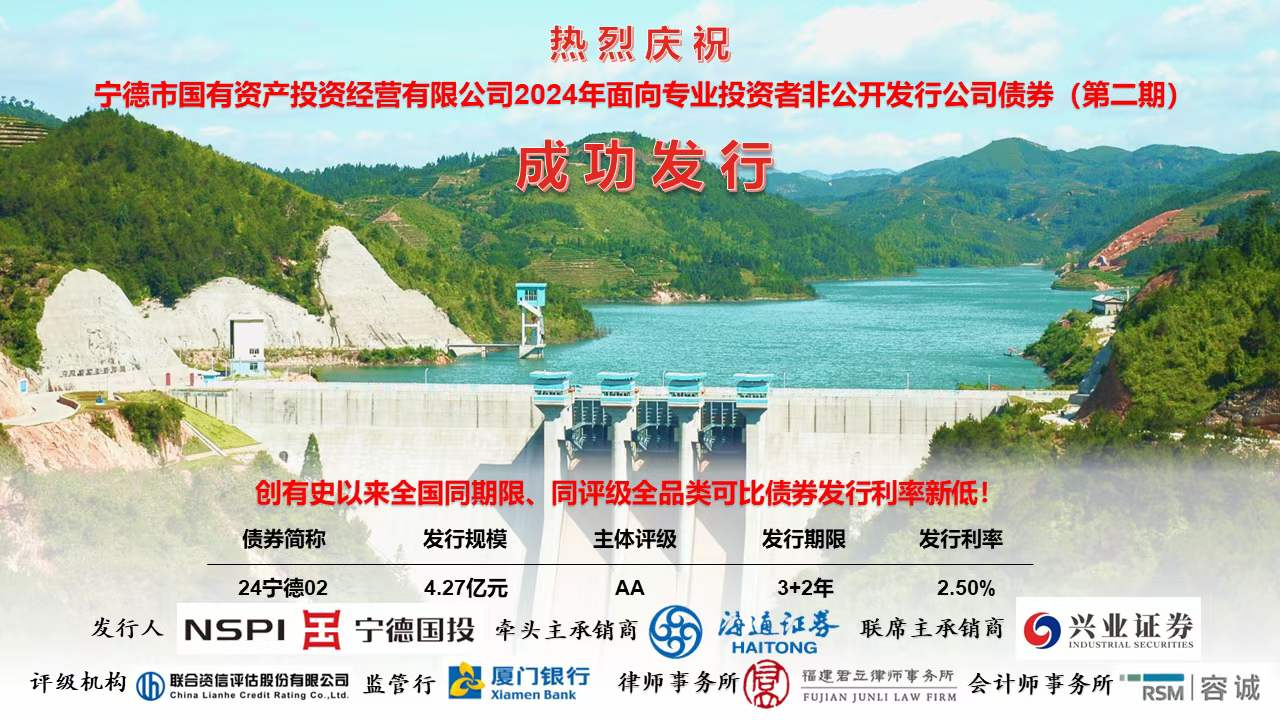 喜报！热烈庆祝市问鼎国际官网公司2024年度第二期私募公司债券成功发行